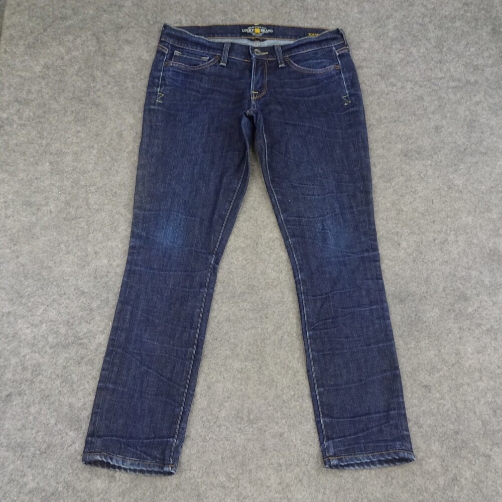 Lucky Brand Jeans Womens 6 Blue Denim Zoe Skinny Dark Wash 28 Pants